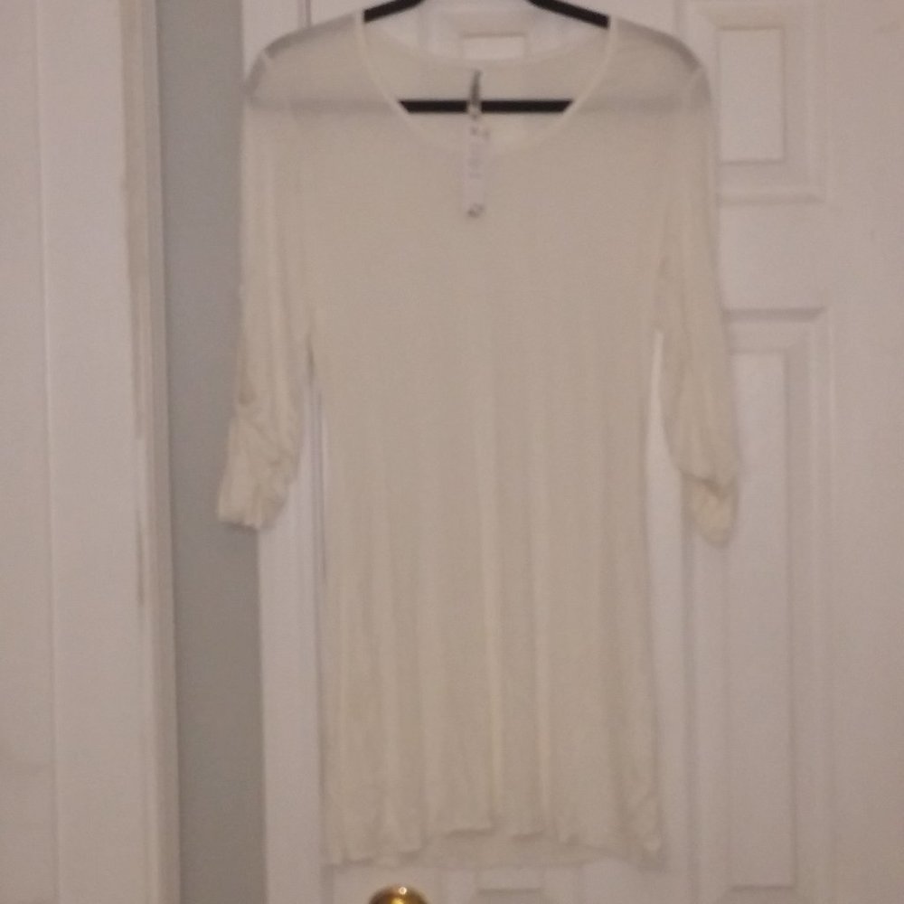 Monoreno Bohemian Sheer Mini Dress - NWT